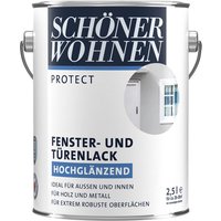 SCHÖNER WOHNEN Fenster- und Türlack, reinweiß , hochglänzend - weiss von SCHÖNER WOHNEN