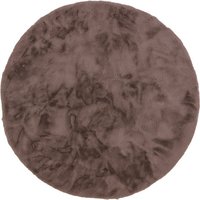 SCHÖNER WOHNEN Kunstfellteppich »Tender«, Ø 120 cm, rund, Polyester - rosa von SCHÖNER WOHNEN