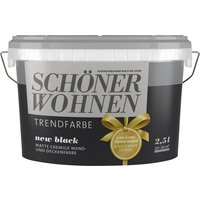 SCHÖNER WOHNEN Wandfarbe »Trendfarbe, new black«, matt - schwarz von SCHÖNER WOHNEN