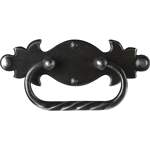 Schorgöhfer & Frehe Möbelgriff Landhausstil - Klappgriff Forger LA 40mm - Schubladengriff - Schild mit Griff 115x35mm, Eisen altverzinnt Schorgöhfer & Frehe Möbelgriff Landhausstil - Klappgriff Forger LA 40mm - Schubladengriff - Schild mit Griff 115x35mm, Eisen altverzinnt von SCHÖRGHOFER & FREHE