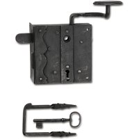 Schörghofer - Rustikales Schlossset Melk pz, links, dm 70, Eisen verzinkt geschwärzt von SCHÖRGHOFER