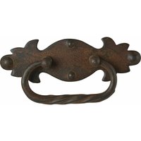 Schorgöhfer & Frehe Möbelgriff Landhausstil - Klappgriff Forger la 40mm - Schubladengriff im Rost Look - Schild mit Griff 115x35mm, Eisen antik von SCHÖRGHOFER