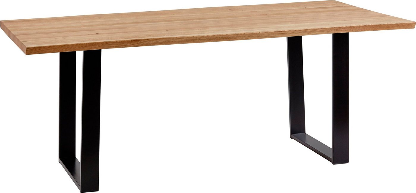 SCHÖSSWENDER Baumkantentisch Oviedo 4, FSC®-zertifiziertes Massivholztischplatte mit Baumkante von SCHÖSSWENDER