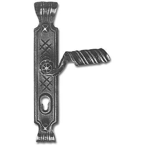 SCHÖSSWENDER Drückergarnitur Alpina - Türgriff rustikal mit Langschild PZ 88, TS -70mm, Stahl schwarz passiviert lackiert SCHÖSSWENDER Drückergarnitur Alpina - Türgriff rustikal mit Langschild PZ 88, TS -70mm, Stahl schwarz passiviert lackiert von SCHÖSSWENDER