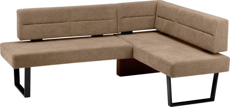 massivline&more Eckbank, modernes Design, Gestell aus massivem Metall von massivline&more
