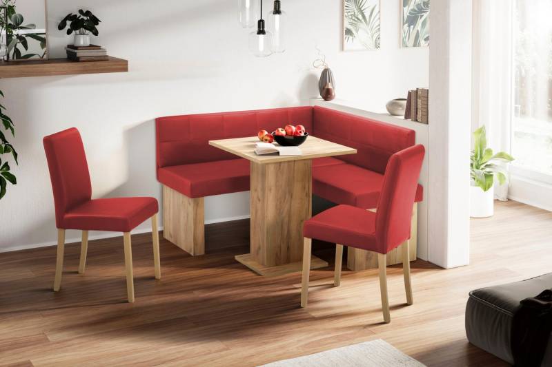 massivline&more Eckbank Anna 2, Schenkel gleichschenkelig 130 cm von massivline&more