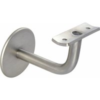 Handlaufträger mit Winkel, Ros. ø 60 mm, Wandabstand 74 mm, Edelstahl matt Handlaufträger mit Winkel, Ros. ø 60 mm, Wandabstand 74 mm, Edelstahl matt von SCHÖSSWENDER