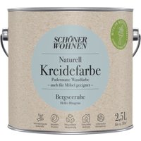 Schoner Wohnen - Schöner Wohnen Naturell Kreidefarbe 2,5 Ltr. Bergseeruhe helles Blaugrau von SCHONER WOHNEN