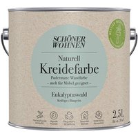 Schoner Wohnen - Schöner Wohnen Naturell Kreidefarbe 2,5 Ltr. Eucalyptuswald kräftiges Blaugrün Schoner Wohnen - Schöner Wohnen Naturell Kreidefarbe 2,5 Ltr. Eucalyptuswald kräftiges Blaugrün von SCHONER WOHNEN