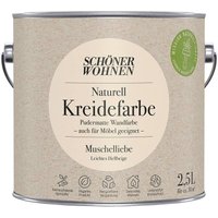Schoner Wohnen - Schöner Wohnen Naturell Kreidefarbe 2,5 Ltr. Muschelliebe leichtes Hellbeige von SCHONER WOHNEN