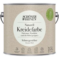 Schoner Wohnen - Schöner Wohnen Naturell Kreidefarbe 2,5 Ltr. Schneegestöber dezentes Weiß von SCHONER WOHNEN