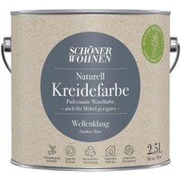 Schoner Wohnen - Schöner Wohnen Naturell Kreidefarbe 2,5 Ltr. Wellenklang dunkles Blau von SCHONER WOHNEN