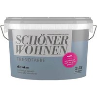 Sw Trend Wandfarbe matt 2,5L Denim 5565 von SCHONER WOHNEN