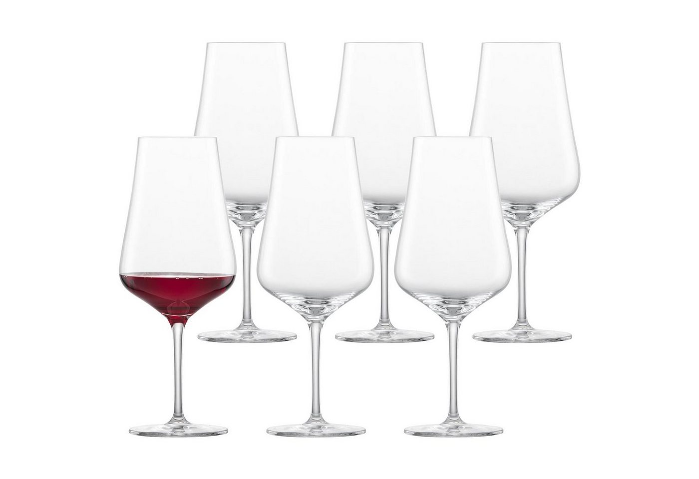 SCHOTT-ZWIESEL Rotweinglas Fine Bordeaux Rotweinglas 660 ml 6er Set, Glas von SCHOTT-ZWIESEL