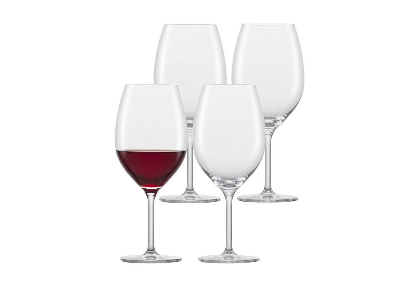 SCHOTT-ZWIESEL Rotweinglas For you Bordeaux Rotweinglas 600 ml 4er Set, Glas von SCHOTT-ZWIESEL