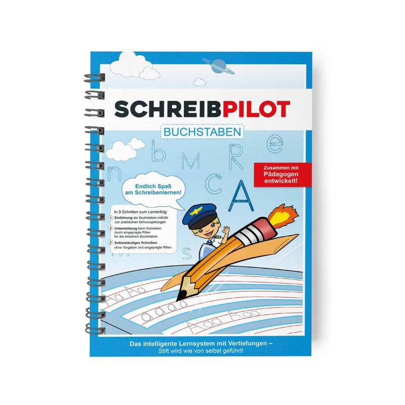Heft Buchstaben mit Bleistift/Radiergummi - DIN-A4 von SCHREIBPILOT