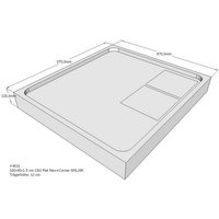 Schroder - Schröder Duschwannenträger für Flat e 100x90 von SCHRODER