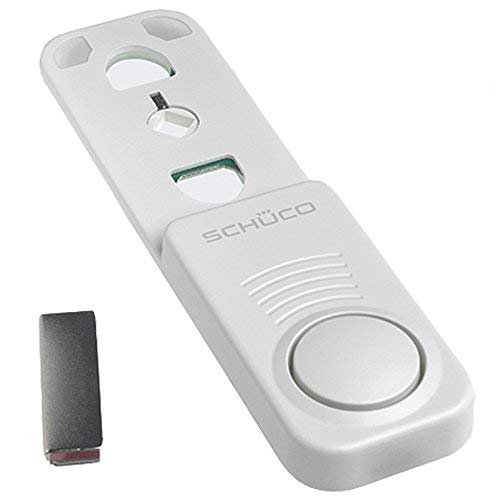 SCHÜCO SoundGuard Fensteralarm - Einbruchschutz vom Marken- Hersteller - extrem lauter 100 dB Alarm I Fenstersicherung I Einbruchsicherung von Schüco