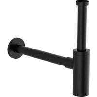 Kirchhoff - Design Siphon, Waschbecken Abfluss, Ablaufgarnitur für Waschbecken und Waschtisch, Schwarz matt - Schwarz matt von KIRCHHOFF