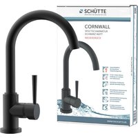 SCHÜTTE Spültischarmatur »Cornwall«, 3/8", Messing, schwarz von SCHÜTTE