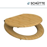 SCHÜTTE WC-Sitz, mit Absenkautomatik, oval, Bambus - braun von SCHÜTTE