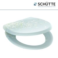 SCHÜTTE WC-Sitz, mit Absenkautomatik/Schnellverschluss, oval, Duroplast - bunt von SCHÜTTE