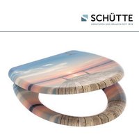 SCHÜTTE WC-Sitz, mit Absenkautomatik/Schnellverschluss, oval, Duroplast - bunt von SCHÜTTE