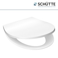 SCHÜTTE WC-Sitz, mit Absenkautomatik/Schnellverschluss, oval, Duroplast - weiss von SCHÜTTE