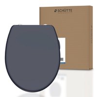 SCHÜTTE WC-Sitz »ANTHRAZIT«, duroplast, oval, mit Softclose-Funktion - grau von SCHÜTTE
