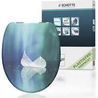SCHÜTTE WC-Sitz »Fallen Leaf«, Duroplast, oval,  mit Softclose-Funktion - blau von SCHÜTTE