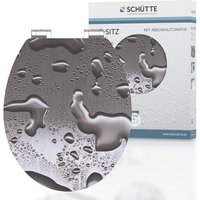 SCHÜTTE WC-Sitz »Grey Steel«, MDF, oval,  mit Softclose-Funktion - grau von SCHÜTTE