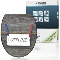 SCHÜTTE WC-Sitz »Offline«, Duroplast, oval,  mit Softclose-Funktion - bunt von SCHÜTTE