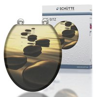 SCHÜTTE WC-Sitz »SEA STONE«, MDF, oval - beige von SCHÜTTE