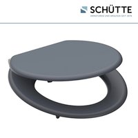 SCHÜTTE WC-Sitz »SPIRIT GREY«, MDF, oval, mit Softclose-Funktion - grau von SCHÜTTE