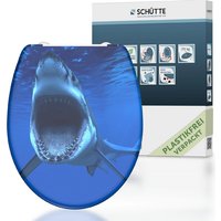 SCHÜTTE WC-Sitz »Shark«, Duroplast, oval,  mit Softclose-Funktion - blau von SCHÜTTE