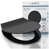 SCHÜTTE WC-Sitz »Slim Black«, Duroplast, oval,  mit Softclose-Funktion - schwarz von SCHÜTTE