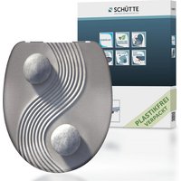 SCHÜTTE WC-Sitz »YIN & YANG«, Duroplast, oval,  mit Softclose-Funktion - grau von SCHÜTTE