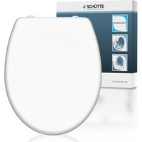 SCHÜTTE WC-Sitz aus Duroplast mit Absenkautomatik Toilettendeckel Uni Klodeckel Einfarbig 82300-A von SCHÜTTE