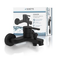 SCHÜTTE Wannenarmatur »DENVER«, 1/2", Messing, schwarz von SCHÜTTE