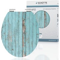 Schütte - mdf hg WC-Sitz blue wood, mit Absenkautomatik von SCHÜTTE
