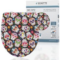 Schütte - Duroplast hg WC-Sitz crazy skull, mit Absenkautomatik und Schnellverschluss von SCHÜTTE