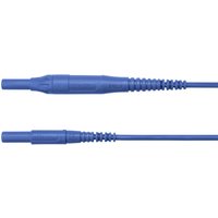 Schützinger - msfk B441 / 1 / 100 / bl Messleitung [Stecker 4 mm - Stecker 4 mm] Blau 1 St. von SCHÜTZINGER