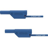 Schützinger - vsfk 8500 / 2.5 / 50 / bl Sicherheits-Messleitung 4 mm-Stecker 4 mm-Stecker 50.00 cm Bla von SCHÜTZINGER