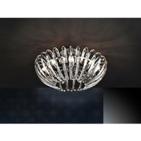 Schuller Ariadna - 9 Licht dimmbare Crystal Flush Deckenleuchte mit Fernbedienung Chrome, G9 von SCHULLER LIGHTING