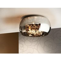 Schuller Argos - 5 Licht dimmbare Crystal Flush Deckenleuchte mit Fernbedienung Chrom, Spiegel, G9 von SCHULLER LIGHTING