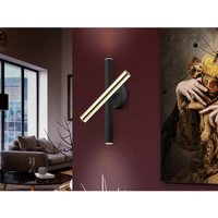 Schuller Varas - Integrierte LED-Wandleuchte, Hochglanzgold, Mattschwarz von SCHULLER LIGHTING