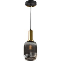 Schuller norma Globe Pendel-Deckenleuchte Schwarz, Messingglas, E27 von SCHULLER LIGHTING