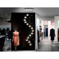 Schuller Sphere - Dimmbare 14-Licht-integrierte LED-Licht-Pendelleuchte Cluster Drop, Chrome, Bluetooth-Steuerung von SCHULLER LIGHTING