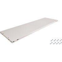 Fachboden ohne Anschlagleiste für Schulte Büro-Fachbodenregal MULTIplus85 Schraubsystem Fachlast 85kg BxT 130x30cm Lichtgrau - Hellgrau von SCHULTE LAGERTECHNIK