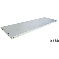 Schulte Lagertechnik - Fachboden ohne Anschlagleiste für Schulte Büro-Fachbodenregal MULTIplus85 Stecksystem Fachlast 85kg BxT 100x30cm Verzinkt von SCHULTE LAGERTECHNIK